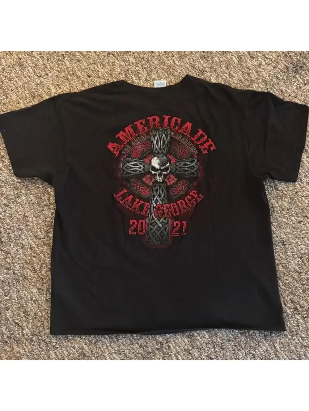 Lake George Americade Y2K Style Graphic T-Shirt Size Extra Large